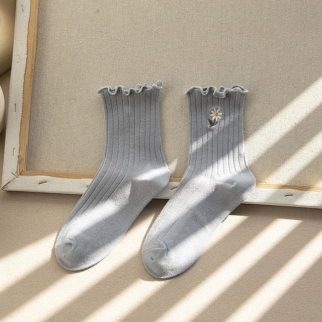 Lolita Style Frilly Ruffle Socks