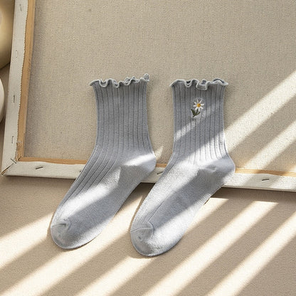 Lolita Style Frilly Ruffle Socks